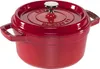 A red Staub cast iron pot with a lid. Náhľad obrázku produktu
