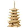 ROBOTIME Rolife 3D drevené puzzle Päťposchodová pagoda 275 Náhľad obrázku produktu 1