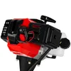 A close-up view of the engine of a petrol-powered brush cutter. Produktbild-Vorschau