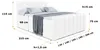 ALTDECOR Boxspringbett mit Fußteil - H3/H4 Matratze und Produktbild-Vorschau 7
