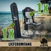 BigDean Luxus Campingstuhl Faltbar 160 KG Belastbar Produktbild-Vorschau 3