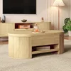 okwish Tavolo da conferenza con bordi in legno curvato, Anteprima dell’immagine prodotto 3