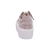 A rear view of a beige platform sneaker. Produktbild-Vorschau