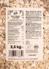 The image shows the back of a bag of KoRo 4-grain flakes, displaying nutritional information, ingredients, and certifications. Produktbild-Vorschau