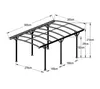 Westmann Aluminium Toit arrondi Carport Bergen Anthracite Voir les images du produit 7
