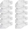 Stacks of white microfiber cleaning pads for a steam mop. Produktbild-Vorschau