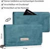 JENNIFER JONES Damen Geldbörse Portemonnaie Türkis (1108) Produktbild-Vorschau 3