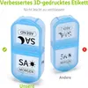 Opret box na tabletky 7 dní 2 priehradky bez BPA s veľkým Náhľad obrázku produktu 3