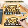 Regalo in legno per 60° compleanno con biglietto d'auguri e Anteprima dell’immagine prodotto 3