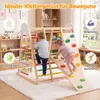COSTWAY 8 in 1 Klettergerüst Holz, Klappbares Produktbild-Vorschau 6