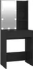 Tavolino con LED nero 60x40x140 cm Anteprima dell’immagine prodotto 1