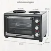 Syntrox Germany Mini-four 26 litres avec chaleur tournante Voir les images du produit 14