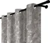 Vorhänge mit Ösen 140x230 cm 2 Stücke Grau Graphit Fertige Produktbild-Vorschau 2