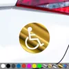 PantherPixel Rollstuhlfahrer Aufkleber Behindert Hinweis Produktbild-Vorschau 1