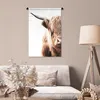 MuchoWow® Wandteppich Wandbehang Schottisches Hochlandrind Produktbild-Vorschau 5
