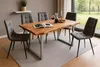 SAM® Esstisch Baumkante massiv Akazie natur 140 x 80 silber Produktbild-Vorschau 3