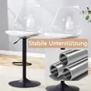 Zestaw 2 stołków barowych czarnych i przezroczystych, Podgląd zdjęcia produktu 6