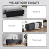HOMCOM Sitzbank mit Stauraum, Polsterbank mit Leinenoptik, Produktbild-Vorschau 6