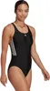 adidas Damen Mid 3 Stripes Badeanzügo SchwarzWeiß 38 Produktbild-Vorschau 9