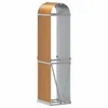 vidaXL Drewniana wiata na drewno opałowe 40x45x170 cm Stal Podgląd zdjęcia produktu 6