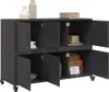vidaXL Kredens czarny 100,5x39x72 cm stalowy Podgląd zdjęcia produktu 5