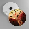 Wanduhr - Rund - Glasuhr - Mann Berg Freiheit - 40x40cm - Produktbild-Vorschau 2