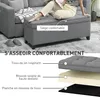 HOMCOM Banc de rangement 112L banquette bout de lit coffre Voir les images du produit 7