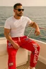 Herren Jogginghose | Monte Carlo 592  Rot/Weiss L Produktbild-Vorschau 4