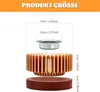 Stövchen, Teewärmer, Kaffeewärmer, aus Aluminium und Holz, Produktbild-Vorschau 7