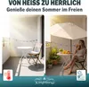 Kingsleeve Ombrellone Mezzaluna a Parete Ø2,7m con Anteprima dell’immagine prodotto 6