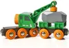 Brio Grüner Kranwagen mit Anhänger Produktbild-Vorschau 2