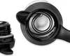 The top of a black thermos with a metal interior and a black lid next to it. Produktbild-Vorschau