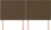 vidaXL Kopfteil Dunkelbraun 200 x 5 x 118/128 cm Stoff Produktbild-Vorschau 3