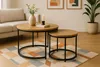 Stoliki kawowe okrągłe zestaw stolików loft fi 70x47 fi Podgląd zdjęcia produktu 10