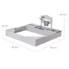 Roba 456061GAZU Sandkasten mit Matschküche + Plane grau – Produktbild-Vorschau 4