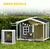 PawHut – psí bouda, povětrnostně odolná, vyvýšená dřevěná Náhled obrázku produktu 8