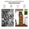 Puluomis Kuchyňský vozík s policemi a výklopnými dveřmi, Náhled obrázku produktu 5