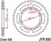Rozeta 48 zubů rozteč 520 typ JTR855 BLACK pro Yamaha DT Náhled obrázku produktu 3