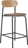 Estepona tabouret de comptoir naturel, brun, noir. Voir les images du produit 1