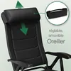 ELONEO Chaise de camping pliante avec repose-jambes Voir les images du produit 13