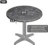 JAMAIKA | Bistro Außen Tischplatte | Ø 70 cm | Felsen | Produktbild-Vorschau 3