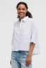 SENSES THE LABEL Damen Hemdbluse Boxy Fit 100% Baumwolle, Produktbild-Vorschau 4