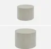 Two round, light-colored wooden coffee tables of different sizes shown against a white background. Anteprima dell’immagine prodotto