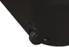 A close-up view of a black trolley speaker's wheel and mounting bracket. Voir les images du produit