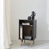sweeek - Nachttisch mit Rattangeflecht - Schwarz Produktbild-Vorschau 6