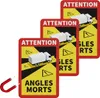 3x Magnetschild Toter Winkel / Angles Morts Warnung Produktbild-Vorschau 1