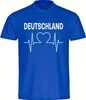 multifanshop Herren T-Shirt - Deutschland - Herzschlag, Produktbild-Vorschau 1