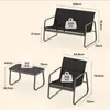 Set di mobili da giardino Bealife, set di 4 sedie da Anteprima dell’immagine prodotto 3