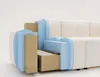 A cutaway view of a sofa showing its internal structure and materials. Náhled obrázku produktu