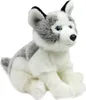 A plush toy husky dog sitting on a white background. Produktbild-Vorschau